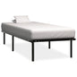 Estrutura de cama sem colchão metal preto 100x200 cm