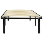 Estructura de cama sin colchón metal negro 100x200 cm