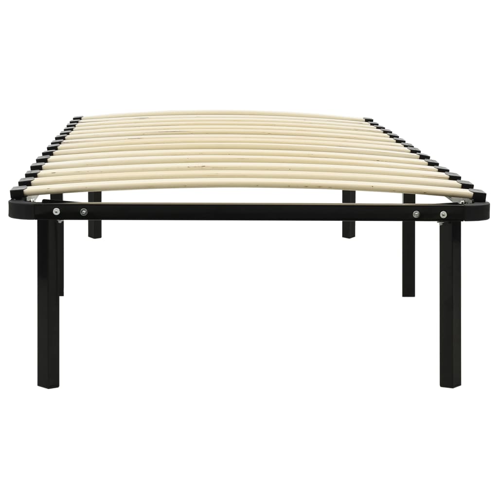 Estructura de cama sin colchón metal negro 100x200 cm