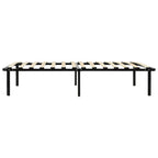 Estructura de cama sin colchón metal negro 100x200 cm