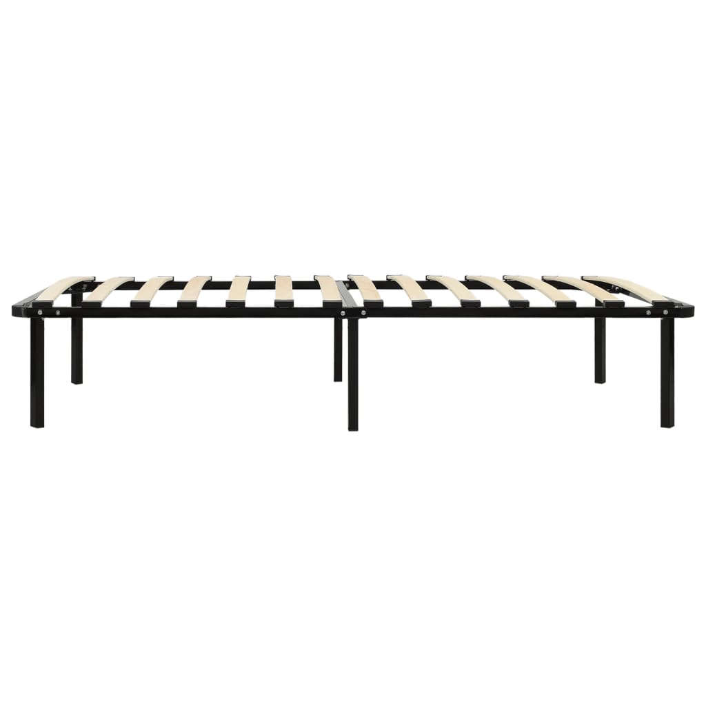 Estructura de cama sin colchón metal negro 100x200 cm