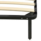 Estructura de cama sin colchón metal negro 100x200 cm