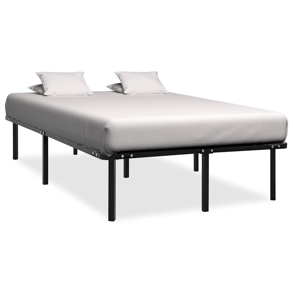 Estructura de cama sin colchón metal negro 100x200 cm