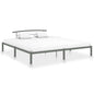 Black metal bed frame 200x200 cm