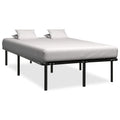 Estructura de cama de metal negro 200x200 cm