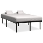 Estructura de cama de metal negro 200x200 cm