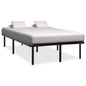 Estructura de cama de metal negro 200x200 cm