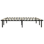 Estructura de cama de metal negro 200x200 cm