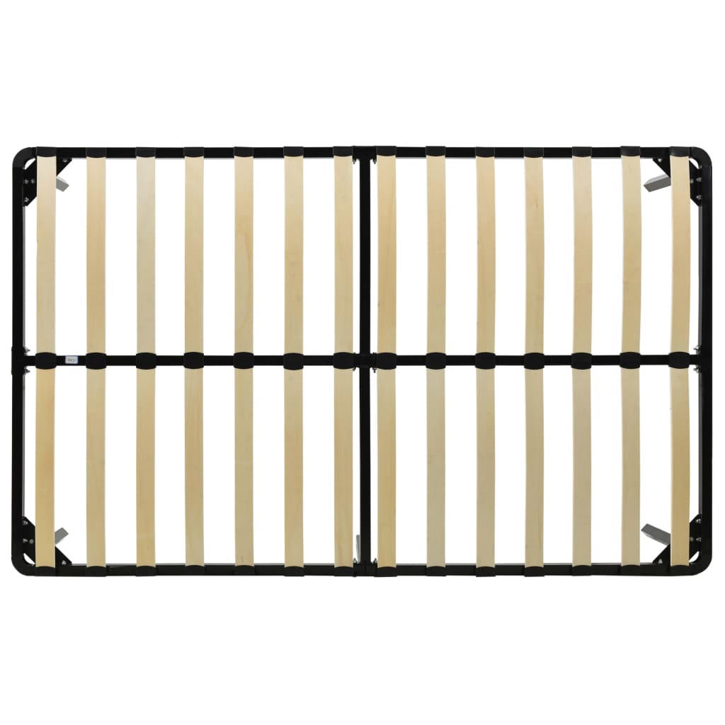 Estructura de cama de metal negro 200x200 cm