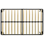 Estructura de cama de metal negro 200x200 cm
