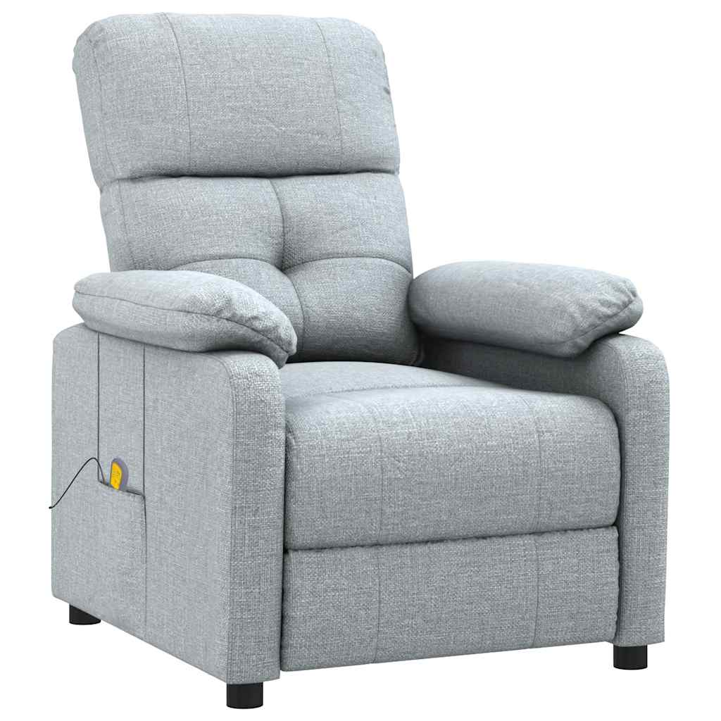 Sillón de masaje tela gris claro