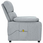 Sillón de masaje tela gris claro