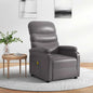 Sillón de masaje cuero sintético marrón