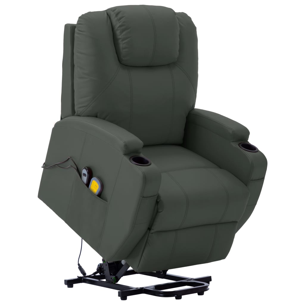 Sillón de masaje tela gris claro
