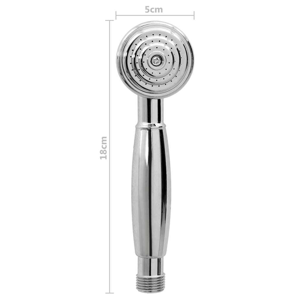 Grifo de bañera 2 mandos + desviador y alcachofa cromado retro