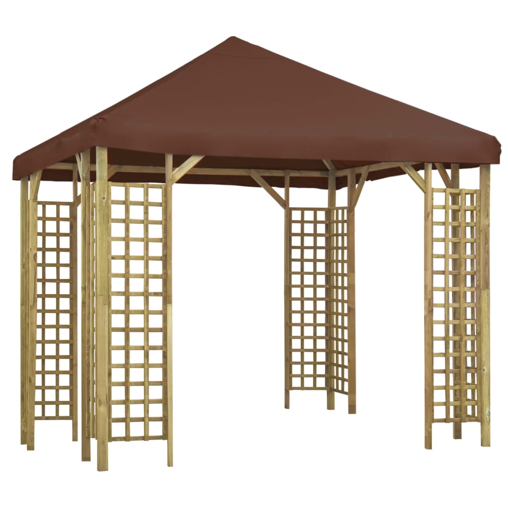 Gazebo cinzento antracite 3x3 m