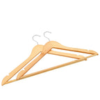 Juego de perchas para ropa 100 uds antideslizantes madera dura