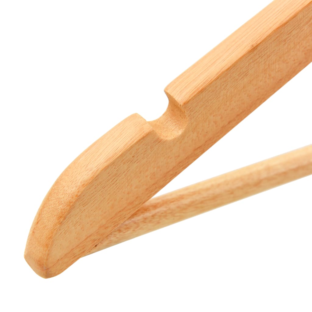 Juego de perchas para ropa 100 uds antideslizantes madera dura