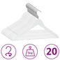 Juego de perchas para ropa 100 uds antideslizantes madera dura