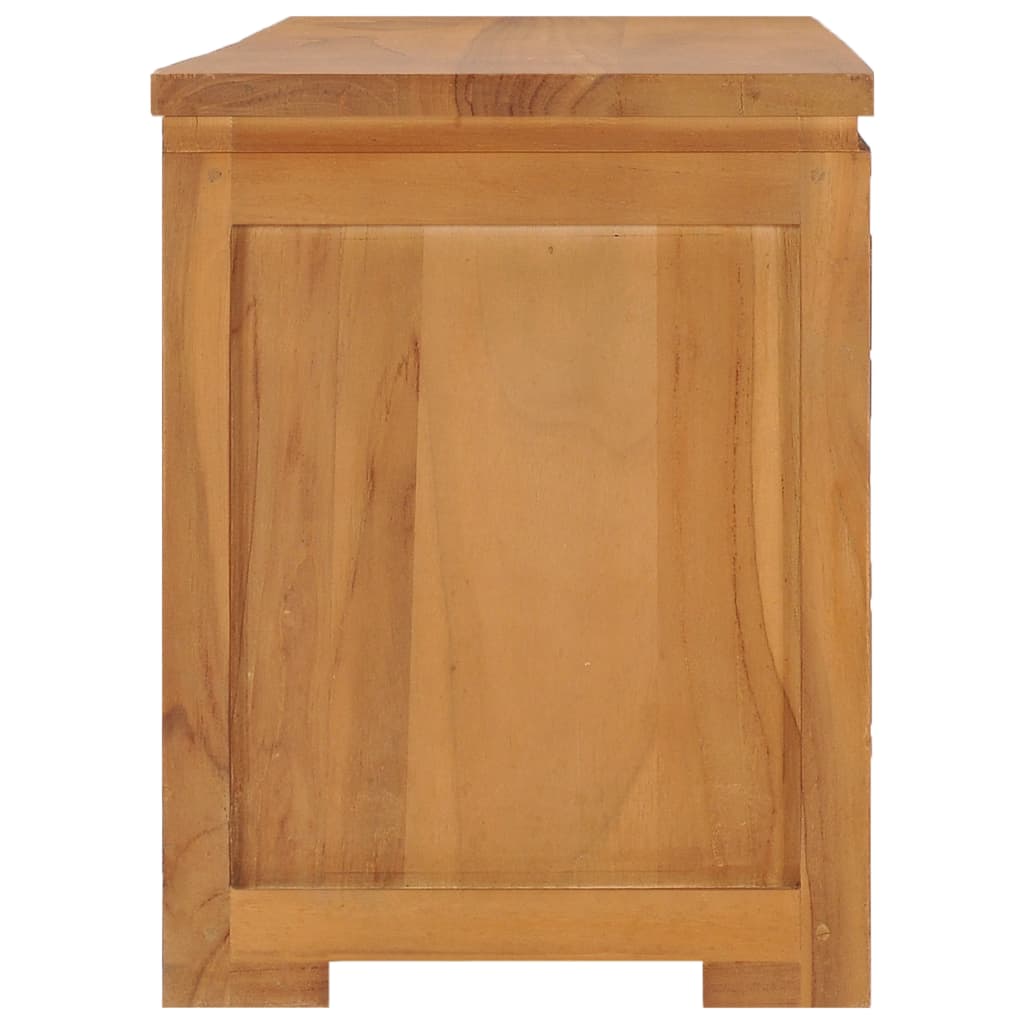 Mueble de TV madera maciza de teca 110x30x40 cm
