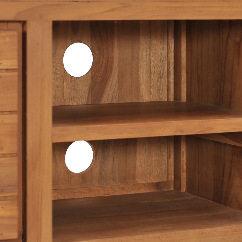 Mueble de TV madera maciza de teca 110x30x40 cm