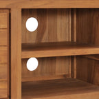 Mueble de TV madera maciza de teca 110x30x40 cm