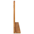 Espejo de pared con estante madera maciza de teca 100x12x60 cm