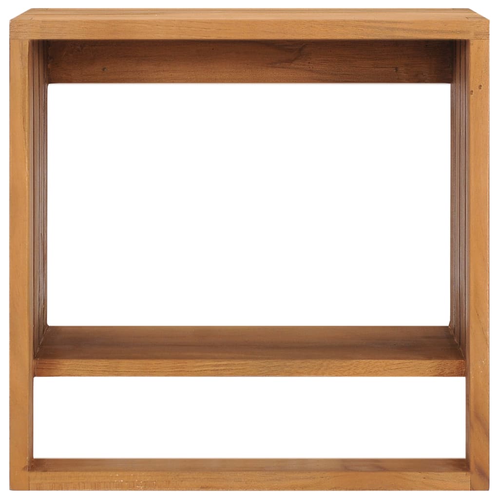 Toallero de pared de teca maciza 35x20x35 cm