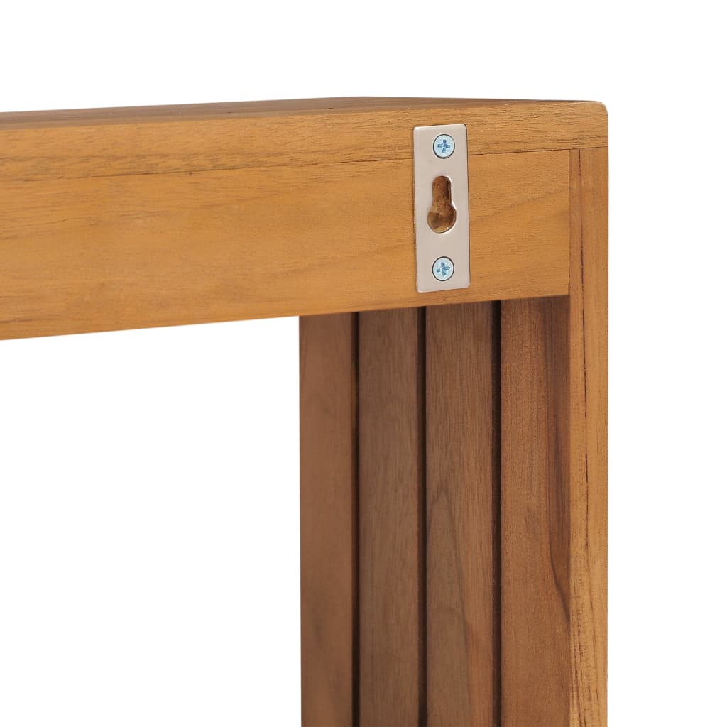 Toallero de pared de teca maciza 35x20x35 cm