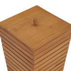 Cesto de la ropa sucia madera maciza de teca 30x30x45 cm