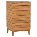 Cesto de la ropa sucia madera maciza de teca 30x30x45 cm