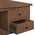 Mesa de centro de madera maciza de teca 68x68x33 cm