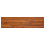 Mueble para TV de madera maciza de teca 112x30x37 cm