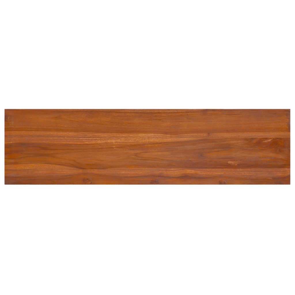 Mueble para TV de madera maciza de teca 112x30x37 cm