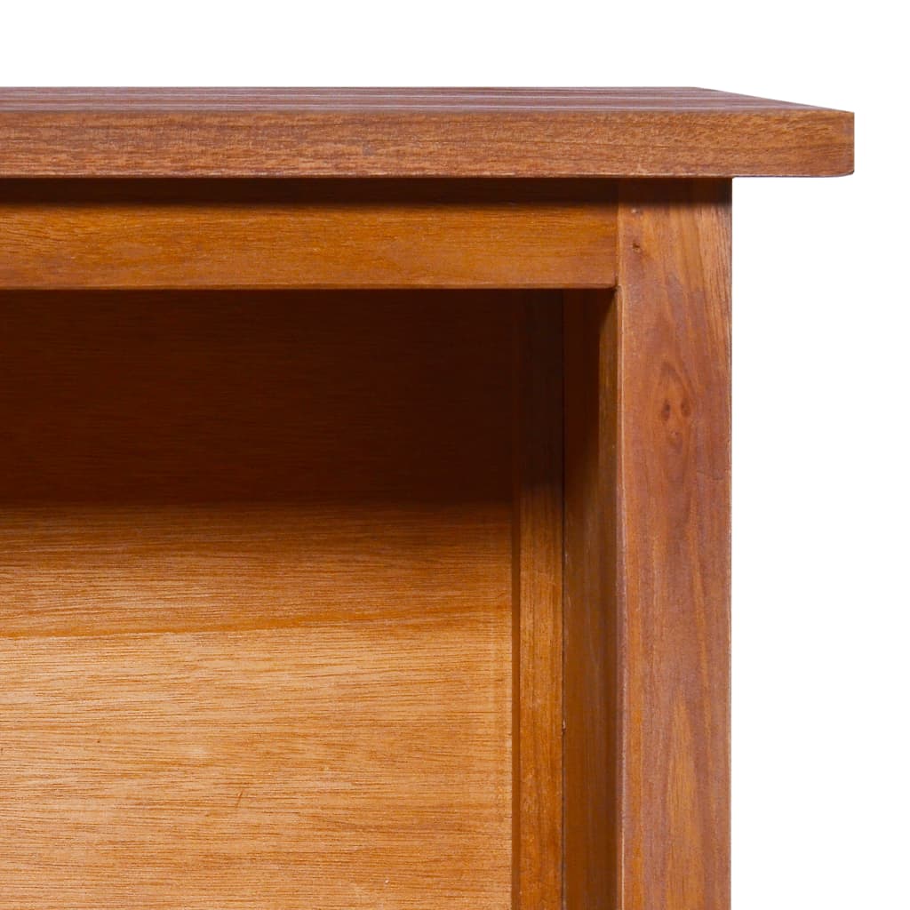 Mueble para TV de madera maciza de teca 112x30x37 cm