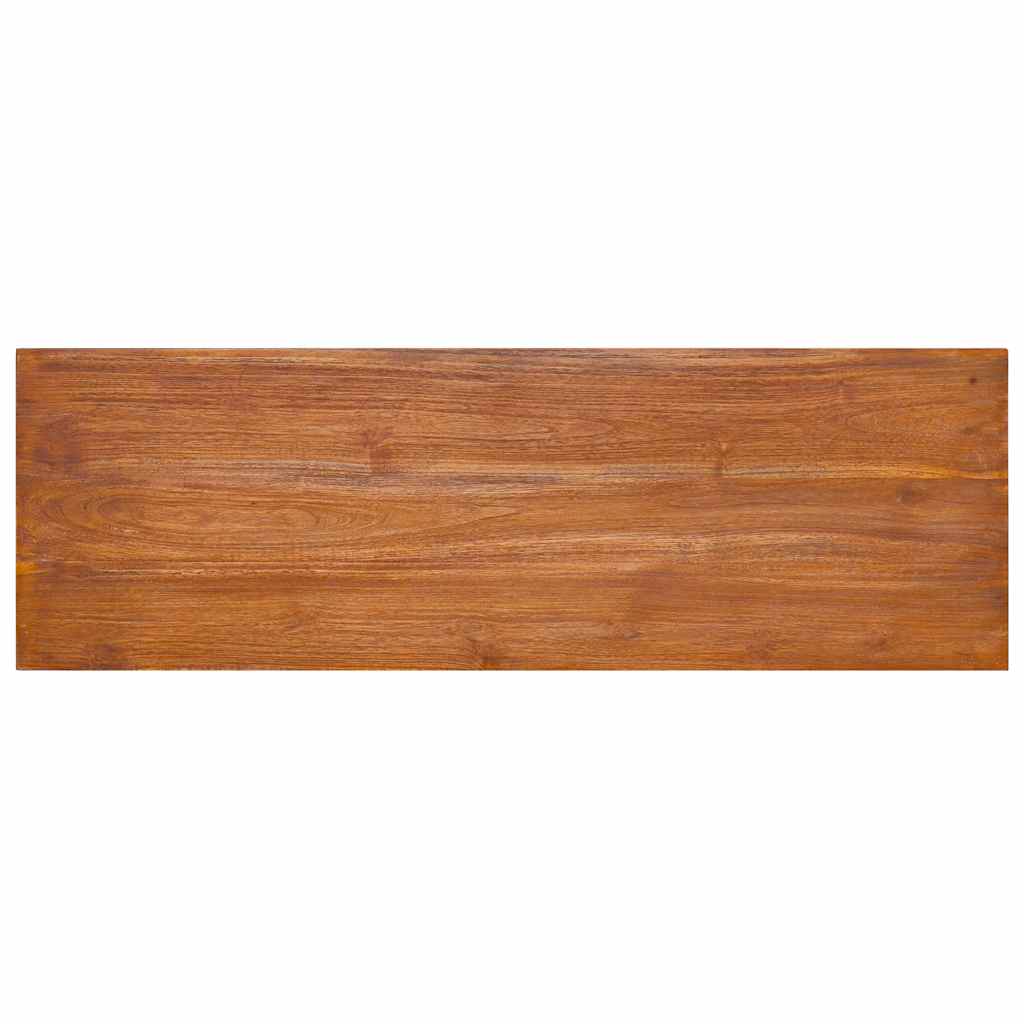 Mueble de TV de pared madera maciza de teca 90x30x30 cm