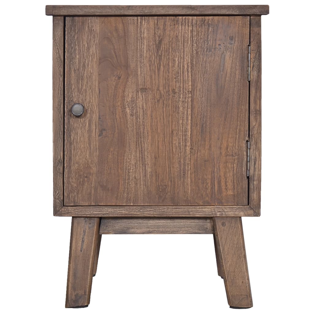 Mesita de noche de madera maciza de teca 40x30x53 cm