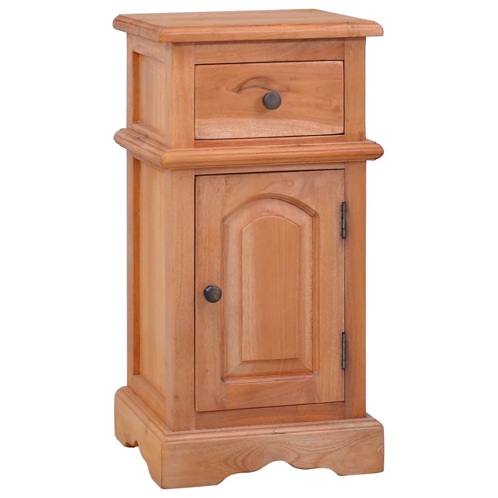 Mesita de noche madera maciza de caoba