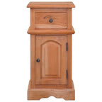 Mesita de noche madera maciza de caoba