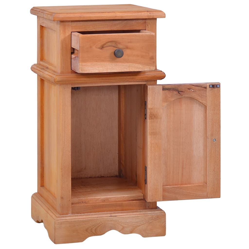 Mesita de noche madera maciza de caoba