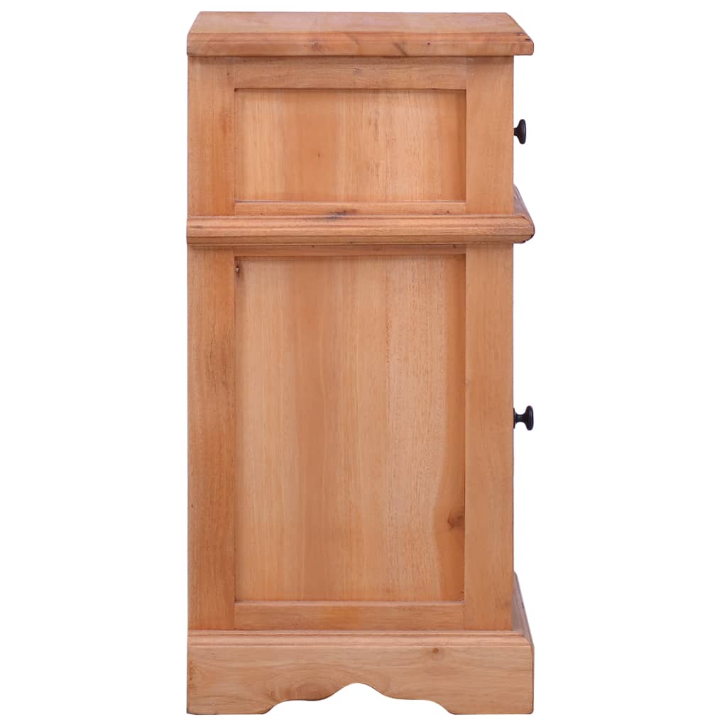 Mesita de noche madera maciza de caoba