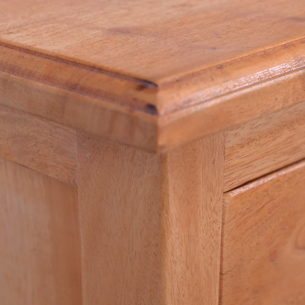 Mesita de noche madera maciza de caoba