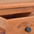 Mesita de noche madera maciza de caoba