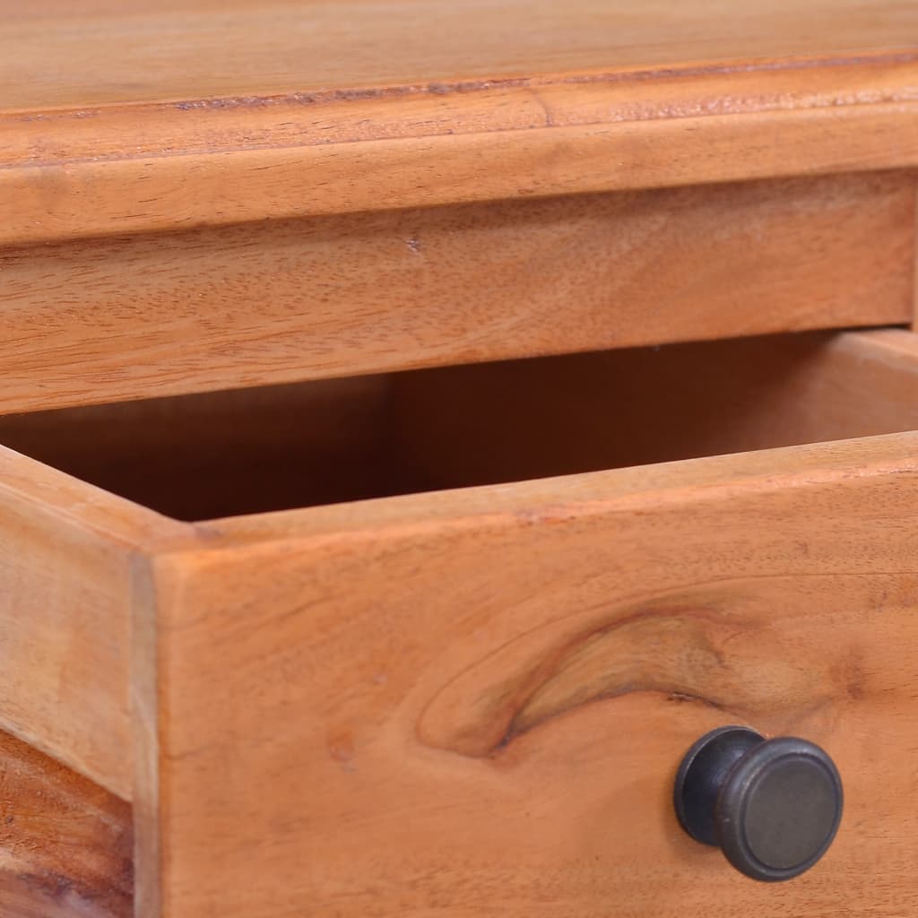 Mesita de noche madera maciza de caoba
