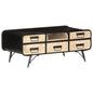Mesa de centro de madera maciza de acacia 100x50x45 cm