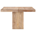 Mesa de comedor de madera maciza de mango 120x120x77 cm