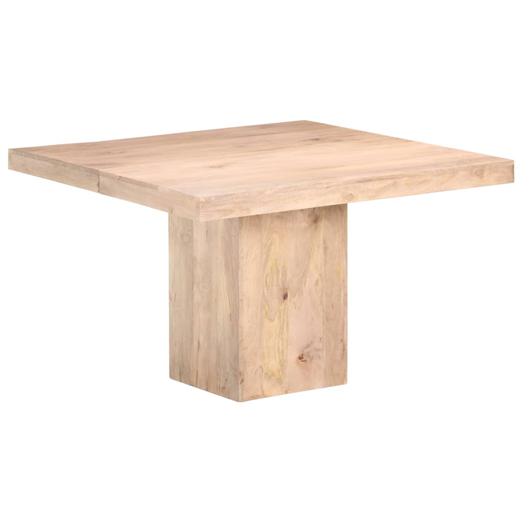 Mesa de comedor de madera maciza de mango 120x120x77 cm