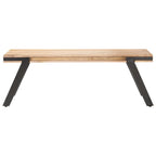 Mesa de centro madera maciza de mango 114x65x40 cm