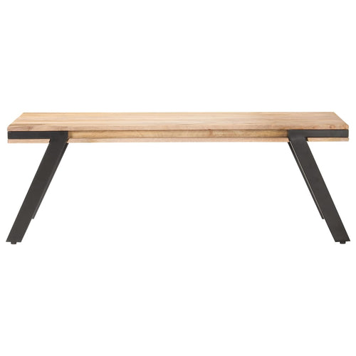 Mesa de centro em madeira de mangueira maciça 114x65x40 cm