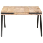 Mesa de centro madera maciza de mango 114x65x40 cm